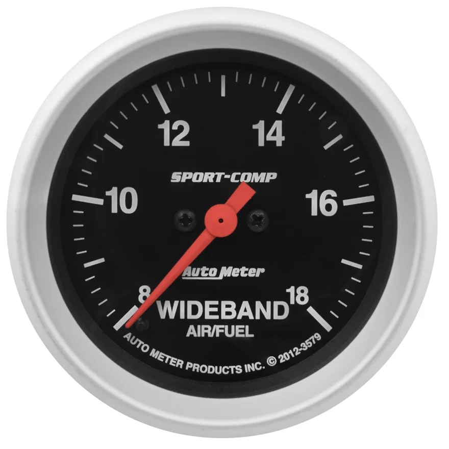GAUGE; AIR/FUEL RATIO-WIDEBAND; ANALOG; 2 5/8in.; 8:1-18:1; STPR MTR; SPORT-COMP