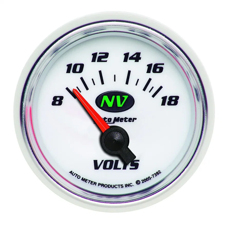 GAUGE; VOLTMETER; 2 1/16in.; 18V; ELECTRIC; NV