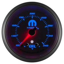 GAUGE; OIL TEMP; 2 5/8in.; 340deg.F; STEPPER MOTOR W/PEAK/WARN; WHITE; MOPAR image 4