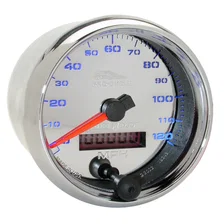 GAUGE; SPEEDO; 2 5/8in.; 120 MPH; ELEC; CHROME; PRO-CYCLE image 2