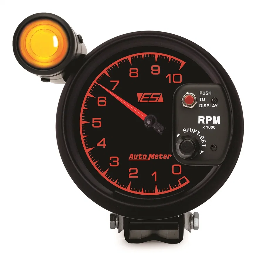 GAUGE; TACHOMETER; 5in.; 10K RPM; PEDESTAL W/EXT. SHIFT-LITE; ES