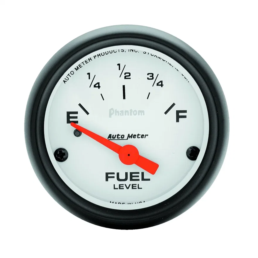 GAUGE; FUEL LEVEL; 2 1/16in.; 240OE TO 33OF; ELEC; PHANTOM