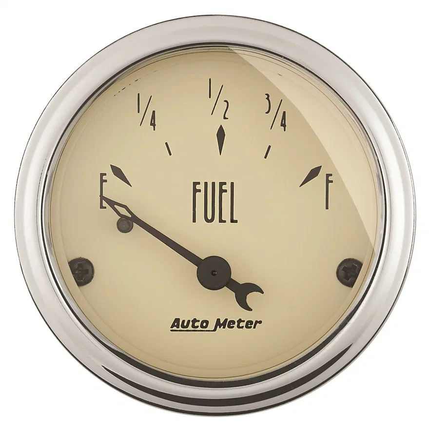 GAUGE; FUEL LEVEL; 2 1/16in.; 0OE TO 90OF; ELEC; ANTIQUE BEIGE
