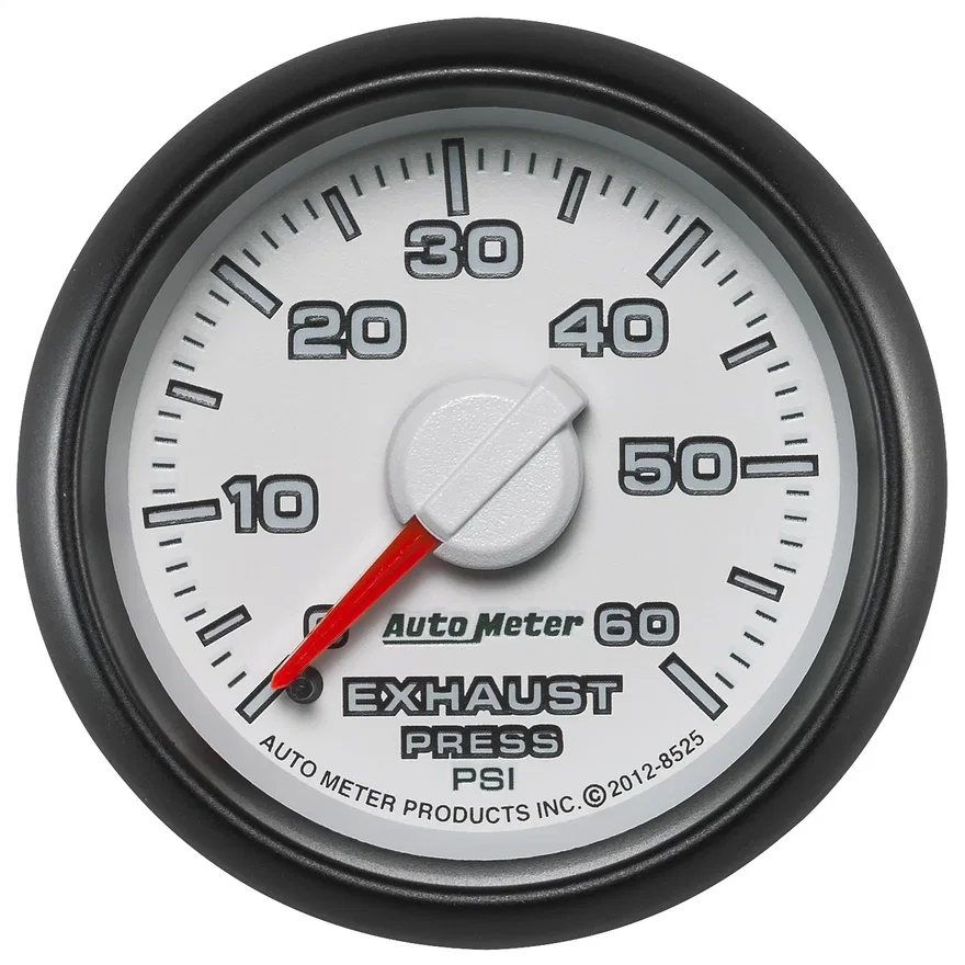 GAUGE; EXHAUST PRESS.; 2 1/16in.; 60PSI; MECHANICAL; RAM GEN 3 FACTORY MATCH for Dodge