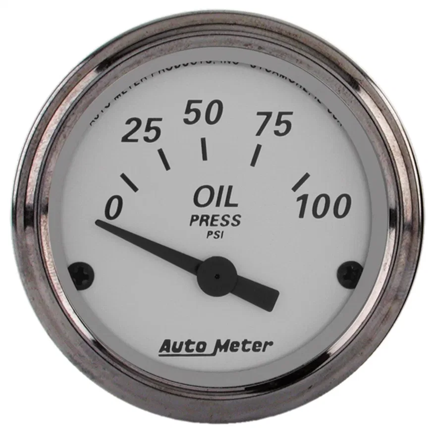 GAUGE; OIL PRESS; 2 1/16in.; 100PSI; ELEC; AMERICAN PLATINUM