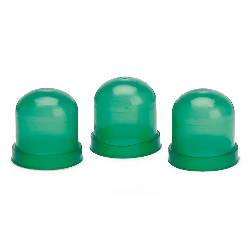 LIGHT BULB BOOTS; GREEN; QTY. 3