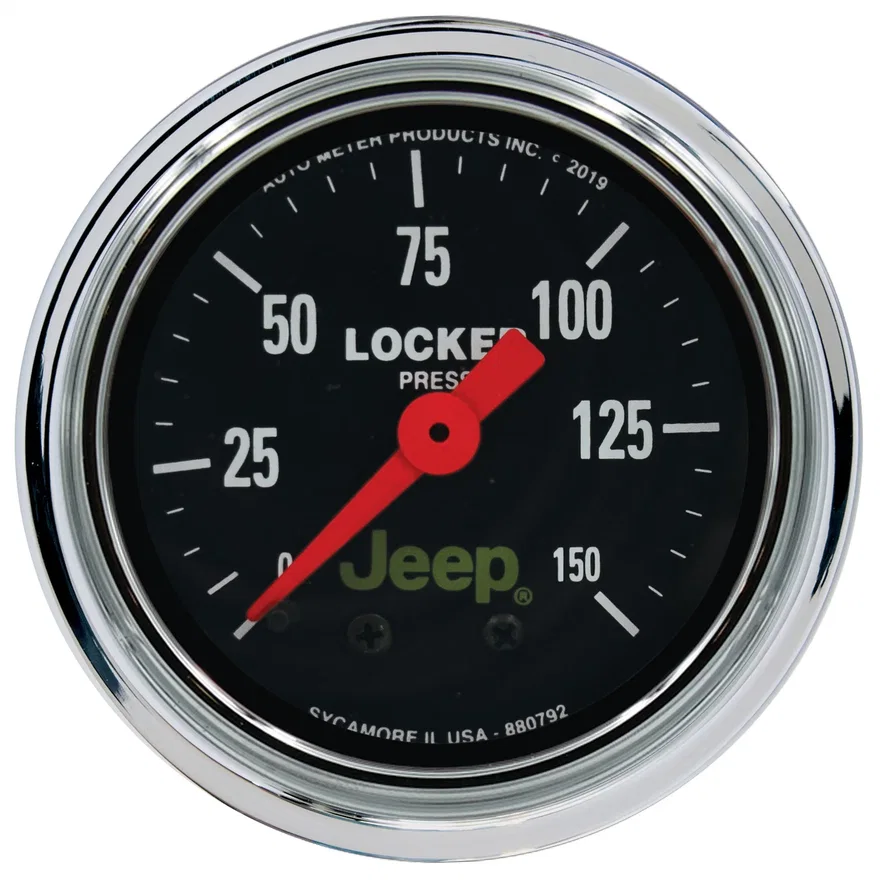 GAUGE; AIR LOCKER PRESS; 2 1/16in.; 150PSI; MECHANICAL; JEEP
