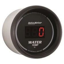 GAUGE; WATER TEMP; 2 1/16in.; 340deg.F; DIGITAL; BLACK DIAL W/RED LED image 3