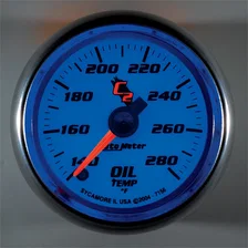 GAUGE; OIL TEMP; 2 1/16in.; 140-280deg.F; DIGITAL STEPPER MOTOR; C2 image 4