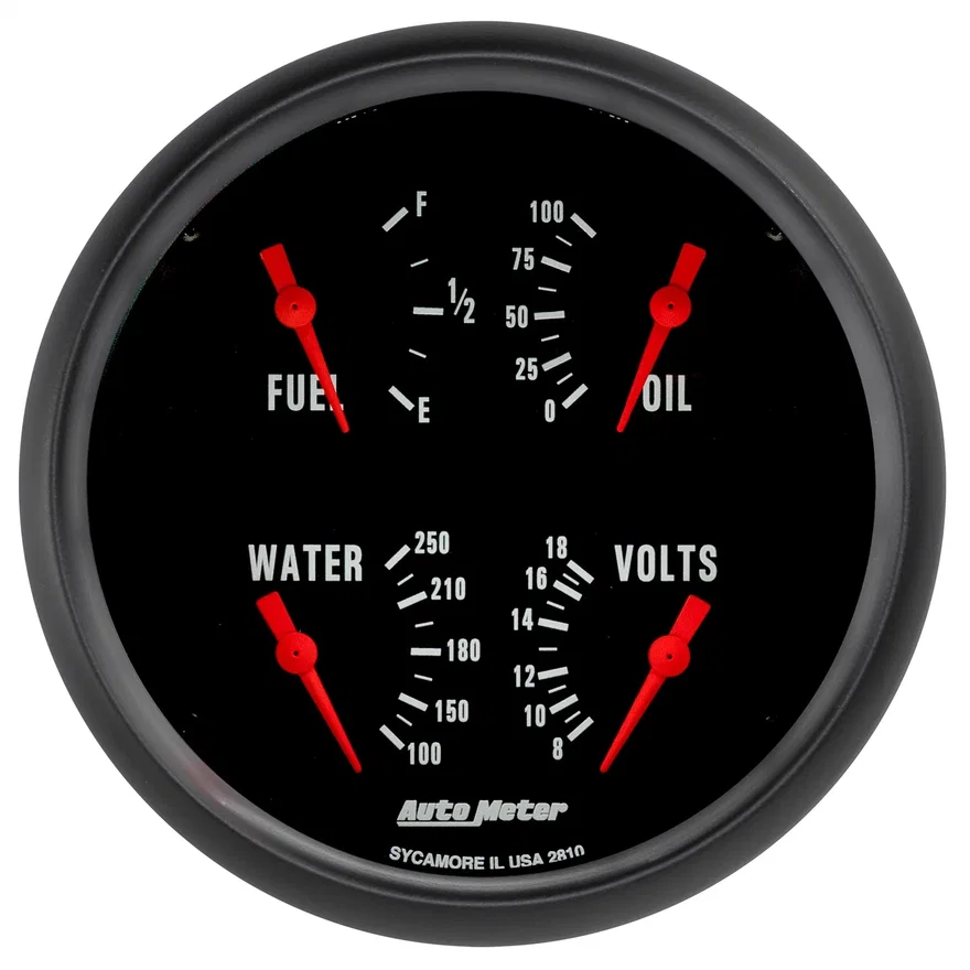 GAUGE; QUAD; 5in.; 240OE-33OF; ELEC; Z-SERIES