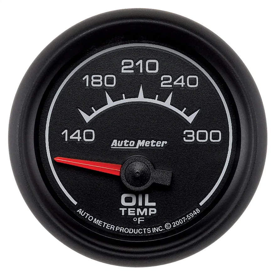 GAUGE; OIL TEMP; 2 1/16in.; 140-300deg.F; ELECTRIC; ES