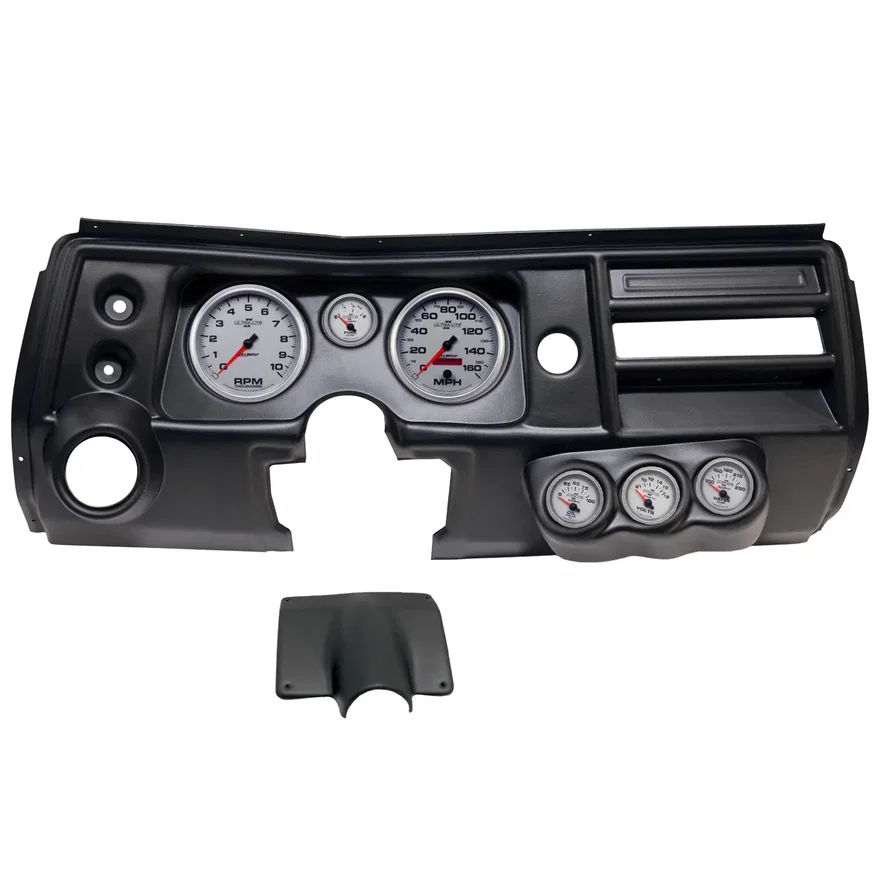 DIRECT FIT DASH KIT; (5in. X2; 2 1/16in. X4); CHEVY CHEVELLE VENT 68; ULTRA-LITE