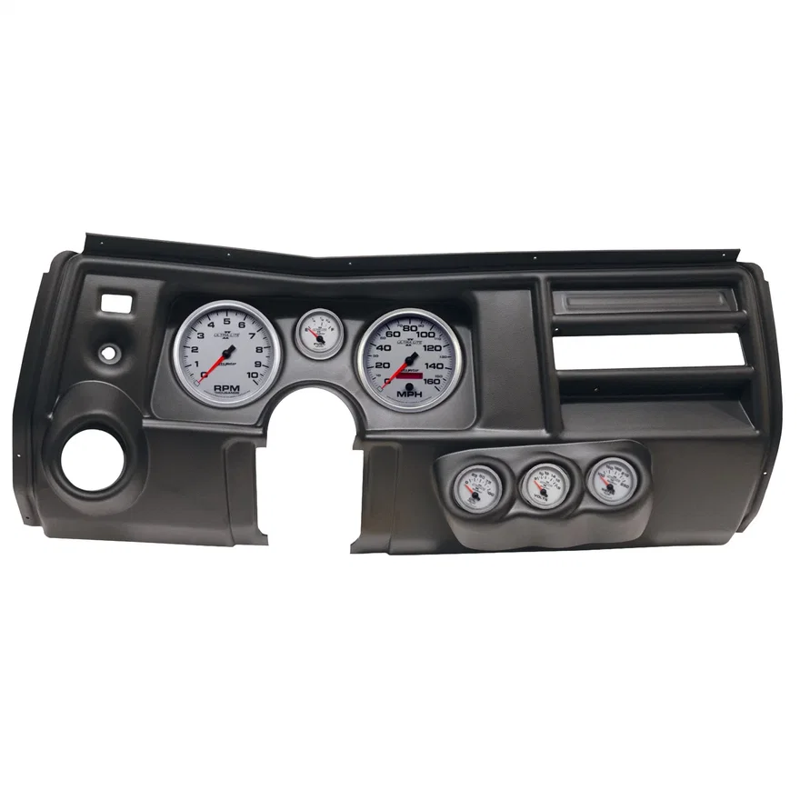 DIRECT FIT DASH KIT; (5in. X2; 2 1/16in. X4); CHEVY CHEVELLE VENT 69; ULTRA-LITE