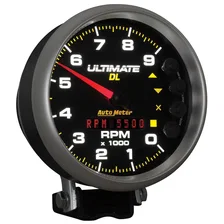 GAUGE; TACH; 5in.; 9K RPM; PEDESTAL; DATALOGGING; ULTIMATE DL PLAYBACK; BLACK image 6
