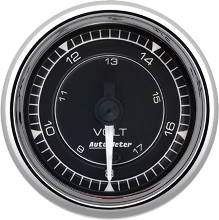 GAUGE; VOLTMETER; 2 1/16in.; 18V; DIGITAL STEPPER MOTOR; CHRONO CHROME