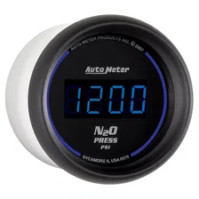 GAUGE; NITROUS PRESSURE; 2 1/16in.; 1600PSI; DIGITAL; BLACK DIAL W/BLUE LED image 3