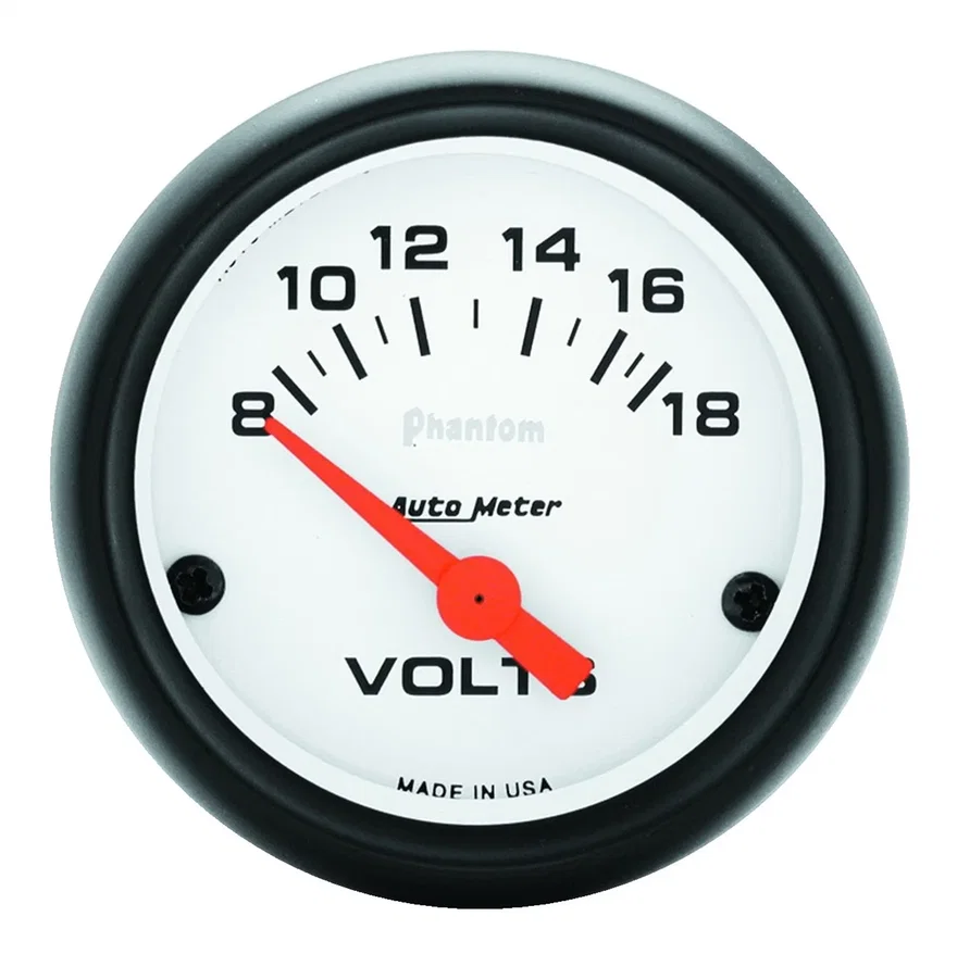 GAUGE; VOLTMETER; 2 1/16in.; 18V; ELEC; PHANTOM