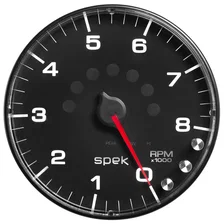 GAUGE; TACHOMETER; 5in.; 8K RPM; W/SHIFT LIGHT/PEAK MEM; BLACK/BLACK; SPEK-PRO image 2