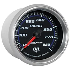 GAUGE; OIL TEMP; 2 5/8in.; 140-280deg.F; MECHANICAL; COBALT image 5
