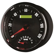 GAUGE; TACH/SPEEDO; 5in.; 160MPH/8K RPM; ELEC. PROGRAM.; AMER. MUSCLE image 3