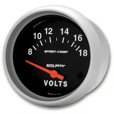 GAUGE; VOLTMETER; 2 5/8in.; 18V; ELECTRIC; SPORT-COMP image 2