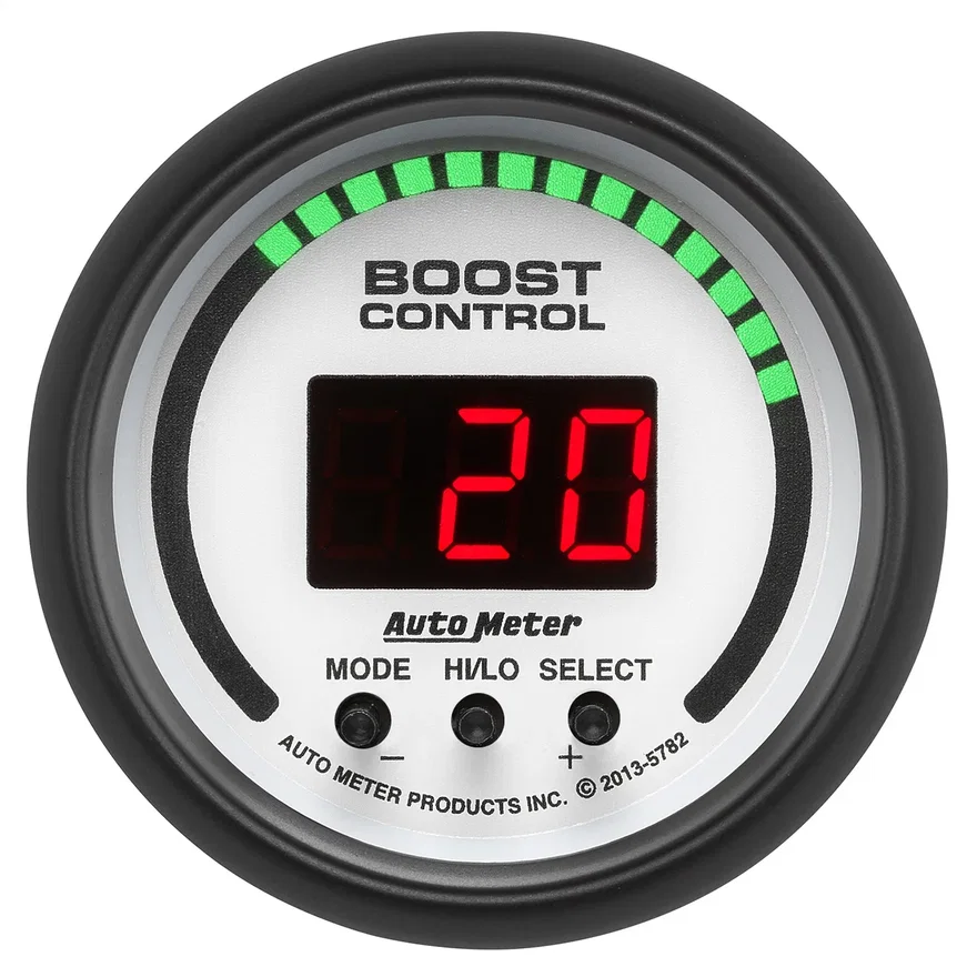 GAUGE; BOOST CONTROLLER; 2 1/16in.; 30INHG-30PSI; INCL. SOLENOID; DIGITAL; PHANT