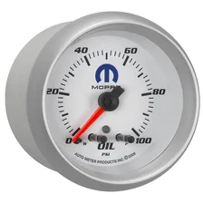 GAUGE; OIL PRESS; 2 5/8in.; 100PSI; STEPPER MOTOR W/PEAK/WARN; WHITE; MOPAR image 5