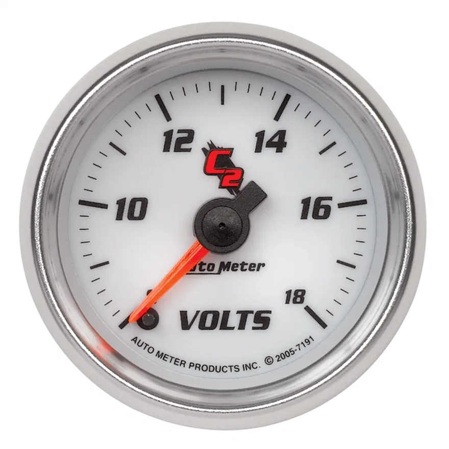 GAUGE; VOLTMETER; 2 1/16in.; 18V; DIGITAL STEPPER MOTOR; C2