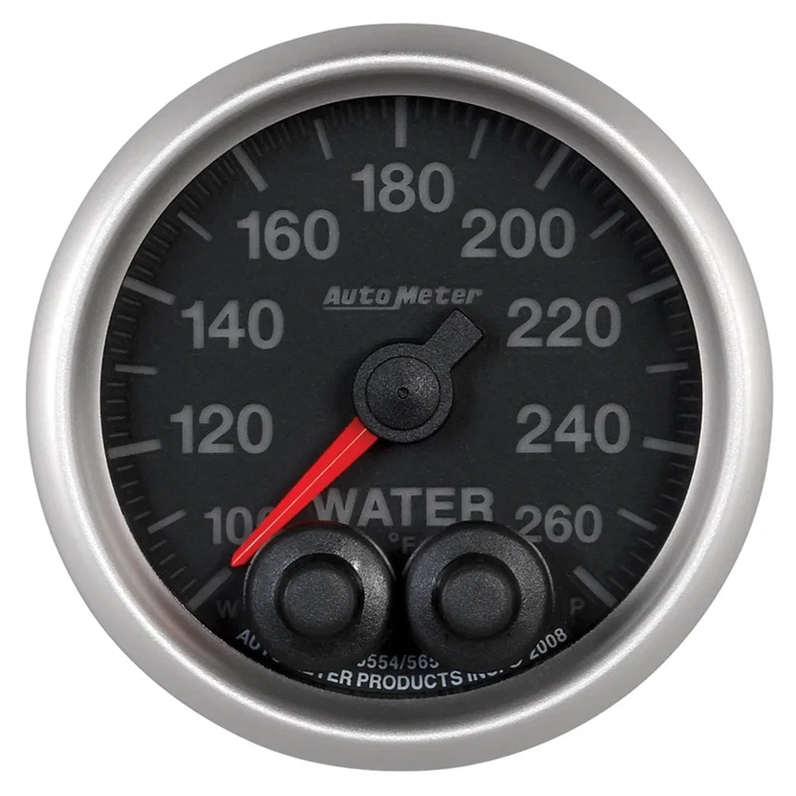 GAUGE; WTEMP; 2 1/16in.; 260deg.F; STEPPER MOTOR W/PEAK/WARN; ELITE; HIGH TEMP C