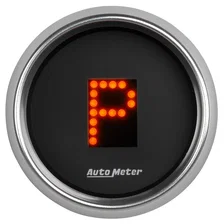 GAUGE; GEAR POS; 2 1/16in.; INCL INDICATORS; BLACK DIAL; BLU LED; BRIGHT SUPER B image 2