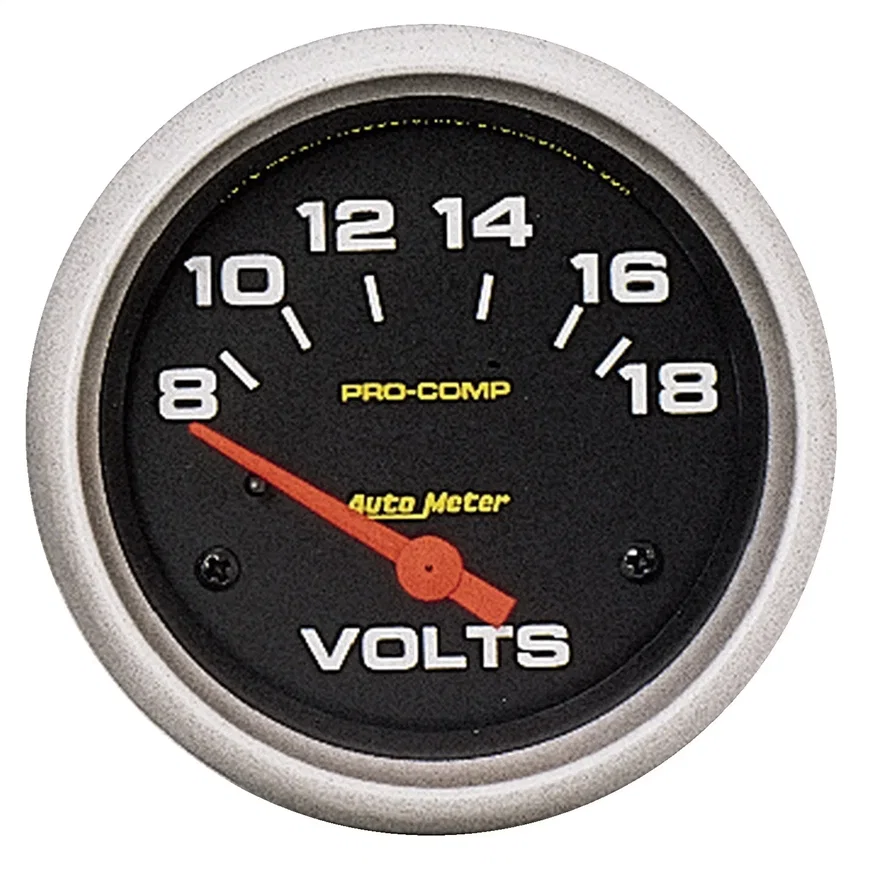 GAUGE; VOLTMETER; 2 5/8in.; 18V; ELECTRIC; PRO-COMP