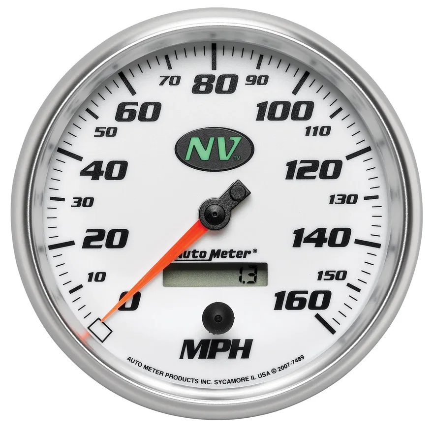 GAUGE; SPEEDOMETER; 5in.; 160MPH; ELEC. PROGRAMMABLE; NV
