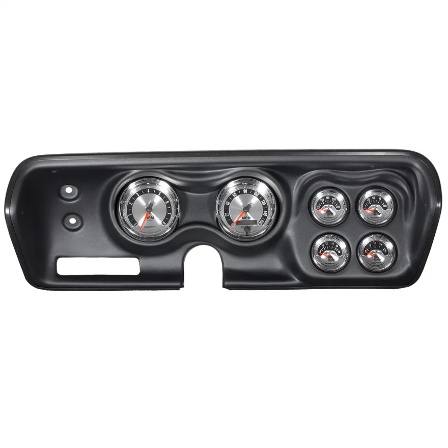 DIRECT FIT DASH KIT; BBODY/CHRGR/GTX/RDRNR/SAT 71-74; RPM/MPH/FUEL/OILP/WTMP/BAT
