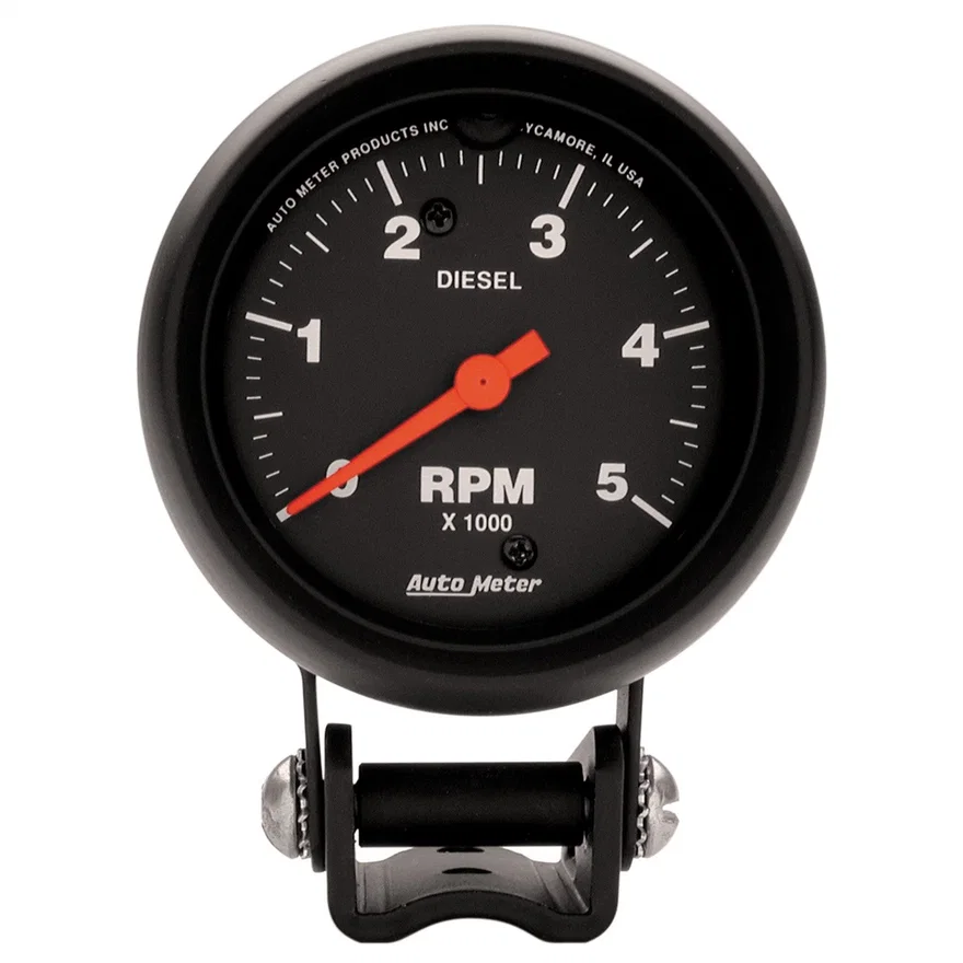 GAUGE; TACHOMETER; 2 5/8in.; 5K RPM DIESEL; PEDESTAL; Z-SERIES