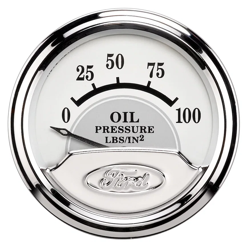 GAUGE; OIL PRESS; 2 1/16in.; 100PSI; ELEC; FORD MASTERPIECE