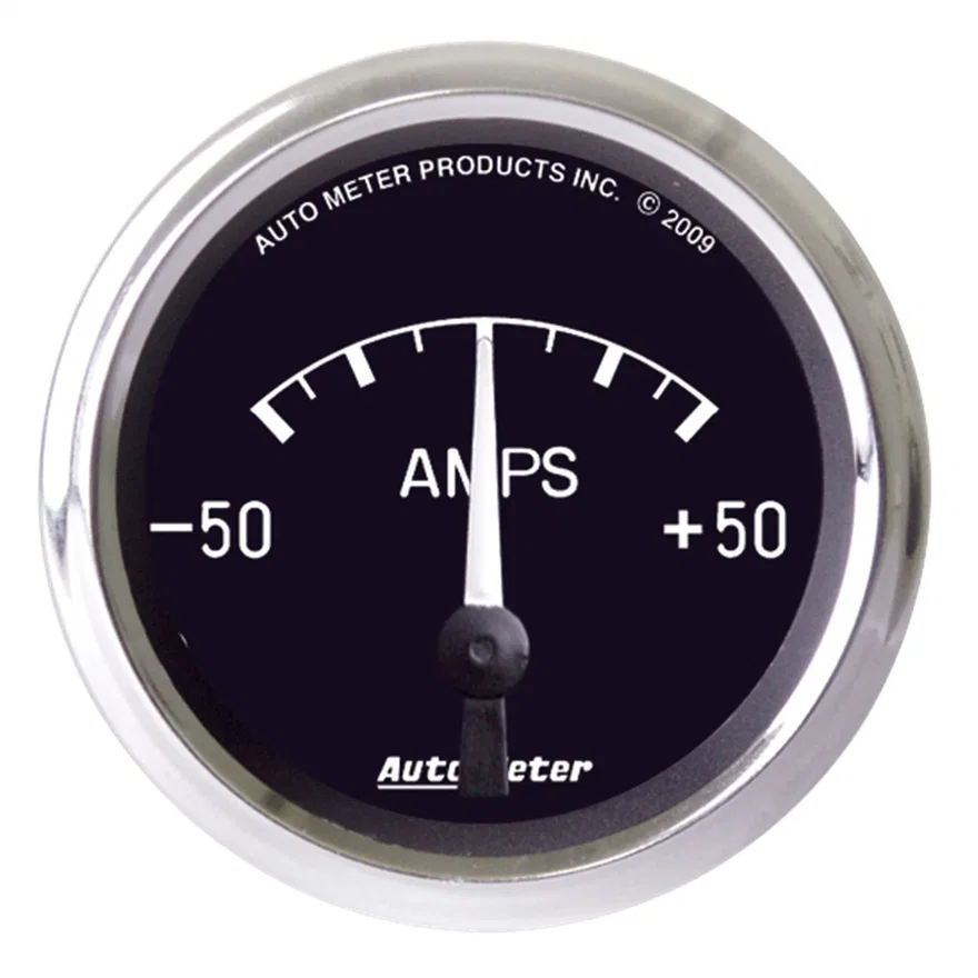 GAUGE; AMMETER; 2 1/16in.; 50A; ELECTRIC; COBRA