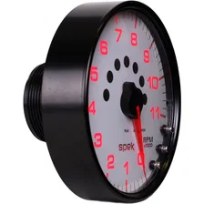 GAUGE; TACHOMETER; 5in.; 11K RPM; W/SHIFT LIGHT/PEAK MEM; WHITE/BLACK; SPEK-PRO image 6