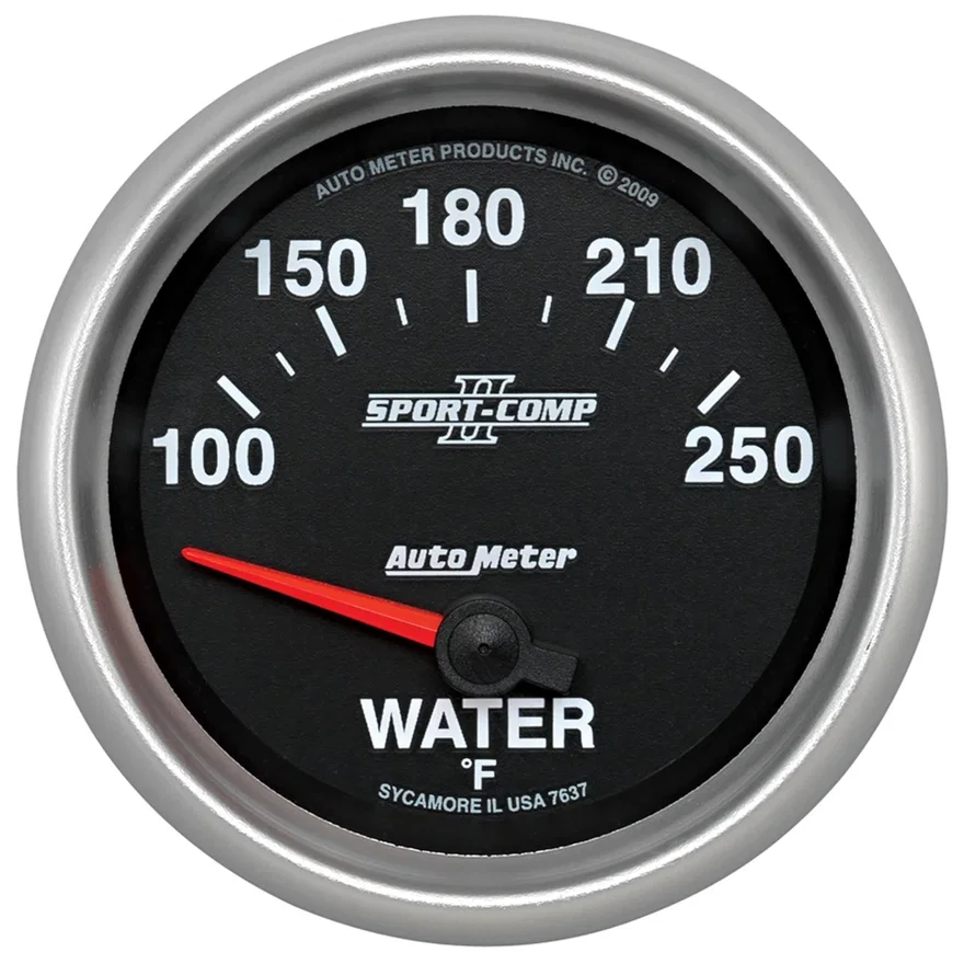 GAUGE; WATER TEMP; 2 5/8in.; 100-250deg.F; ELECTRIC; SPORT-COMP II