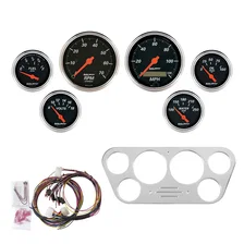 DIRECT FIT DASH KIT; FORD TRUCK 53-55; TACH/MPH/FUEL/OILP/WTMP/VOLT; DB image 1