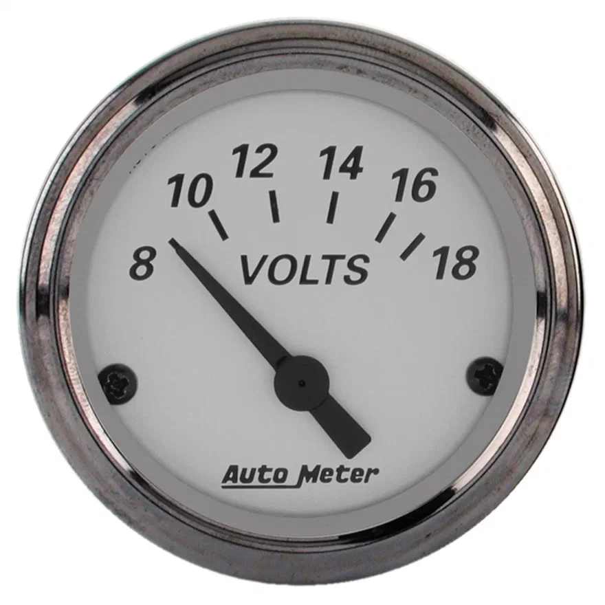 GAUGE; VOLTMETER; 2 1/16in.; 18V; ELEC; AMERICAN PLATINUM