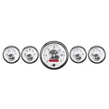 GAUGE KIT; 5 PC.; 3 3/8in./2 1/16in.; ELEC. SPEEDO W/LCD ODO; PRESTIGE PEARL image 1