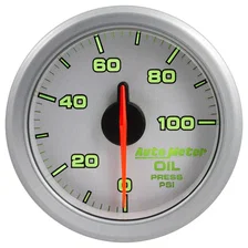 2-1/16in. OIL PRESS; 0-100 PSI; AIRDRIVE; SILVER image 2