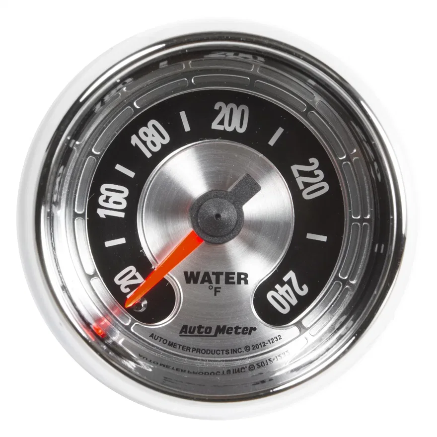 GAUGE; WATER TEMP; 2 1/16in.; 240deg.F; MECH; AMERICAN MUSCLE