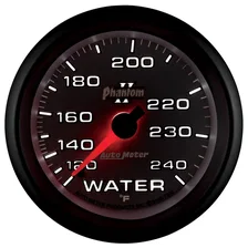 GAUGE; WATER TEMP; 2 5/8in.; 120-240deg.F; MECHANICAL; PHANTOM II image 4