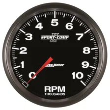 GAUGE; TACHOMETER; 5in.; 10K RPM; IN-DASH; SPORT-COMP II image 4