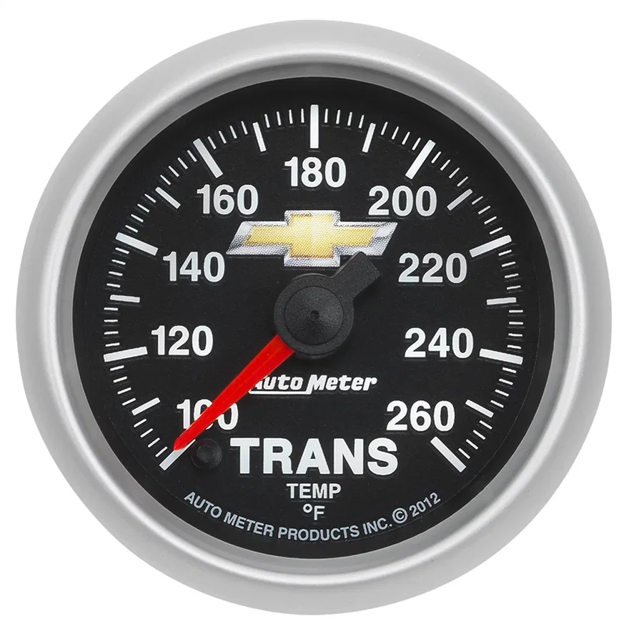 GAUGE; TRANS TEMP; 2 1/16in.; 100-260deg.F; DIGITAL STEPPER MOTOR; CHEVY GOLD BO
