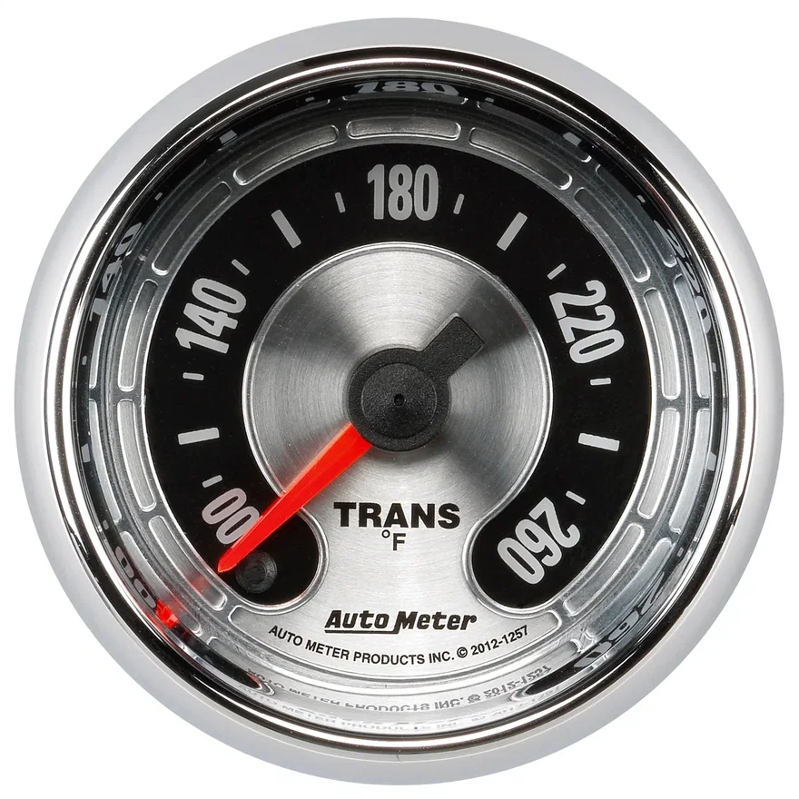 GAUGE; TRANS TEMP; 2 1/16in. 260deg.F; DIGITAL STEPPER MOTOR; AMERICAN MUSCLE