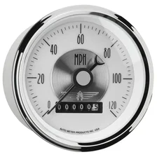 GAUGE; SPEEDO; 3 3/8in.; 120MPH; ELEC. PROGRAM W/WHEEL ODO; PRESTIGE PEARL image 5