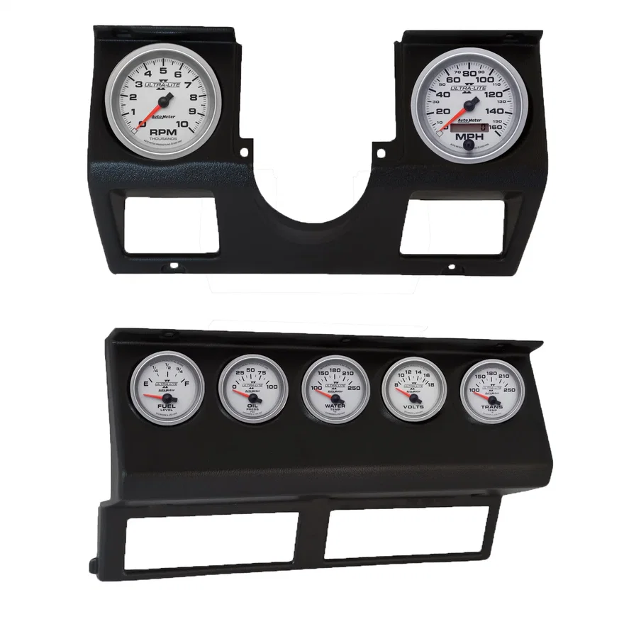 DIRECT FIT DASH KIT; WRANGLER (YJ) 87-96; TACH/MPH/FUEL/OILP/WTMP/VOLT/TRANS; UL