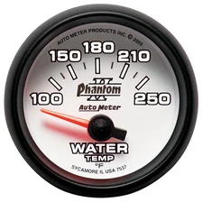 GAUGE; WATER TEMP; 2 1/16in.; 100-250deg.F; ELECTRIC; PHANTOM II image 2